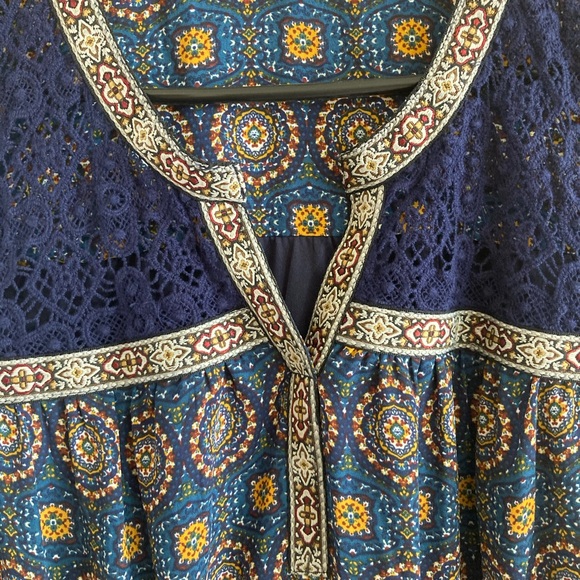 Daniel Rainn Boho Long-sleeve Tunic Size Medium - Picture 3 of 15